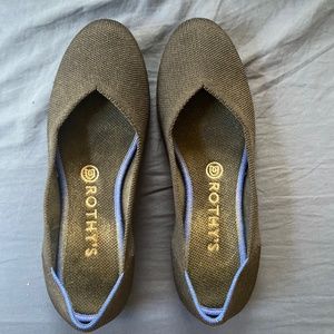 Rothy's black round toe flats